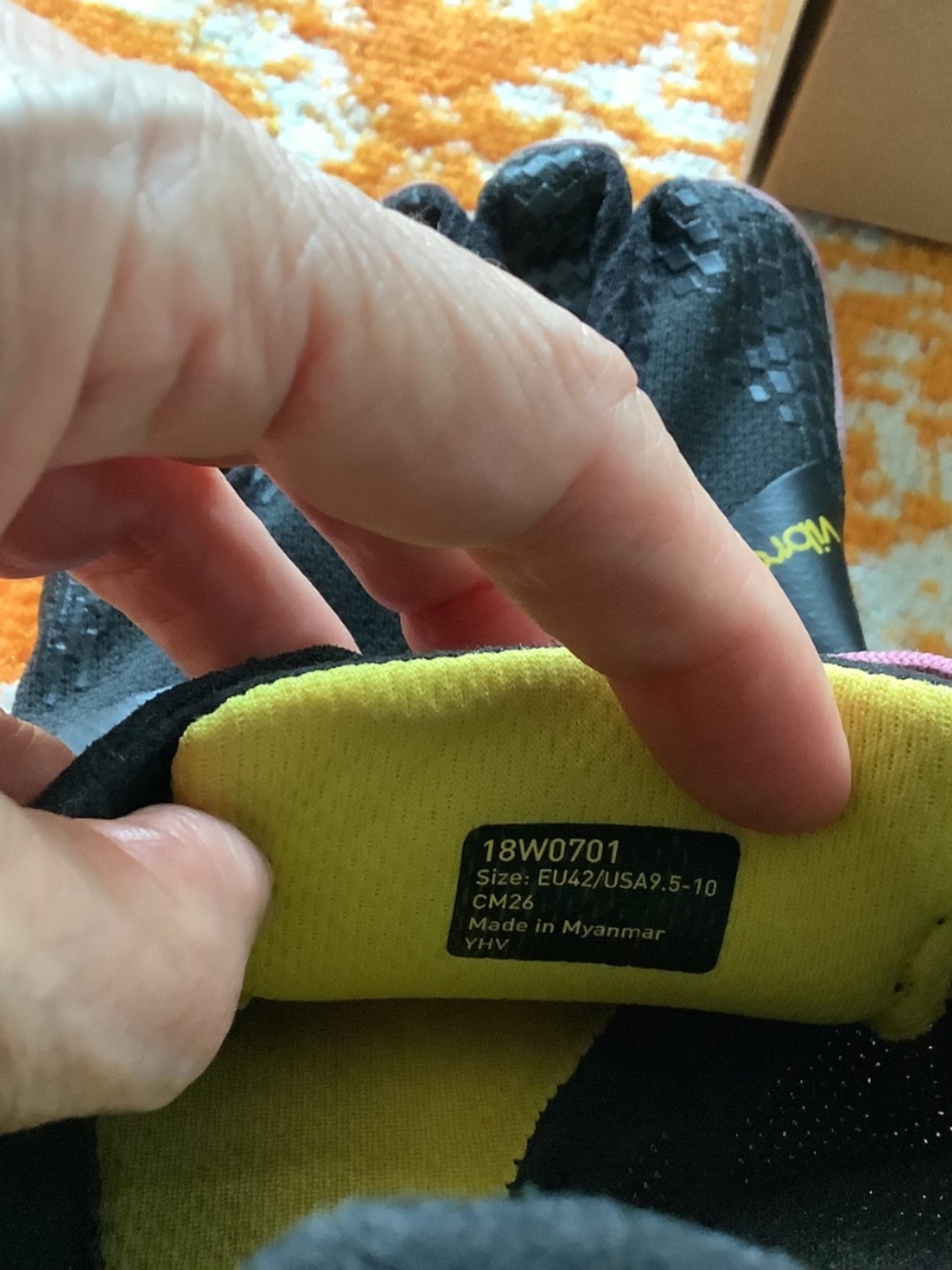 Vibram Fivefingers KSO ECO Women’s Size 42 Black+Rose - Picture 2 of 7
